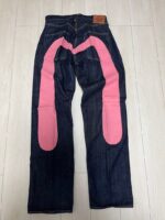 エヴィス　ジーンズ　ピンク　EVISU