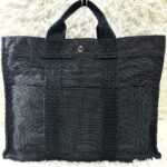 HERMES エルメス エールライン　MM トートバッグ グレー系