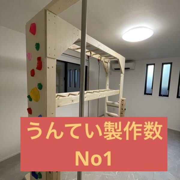 室内うんてい　雲梯　鉄棒　ボルダリング　室内遊具　頑丈設計　安心取引