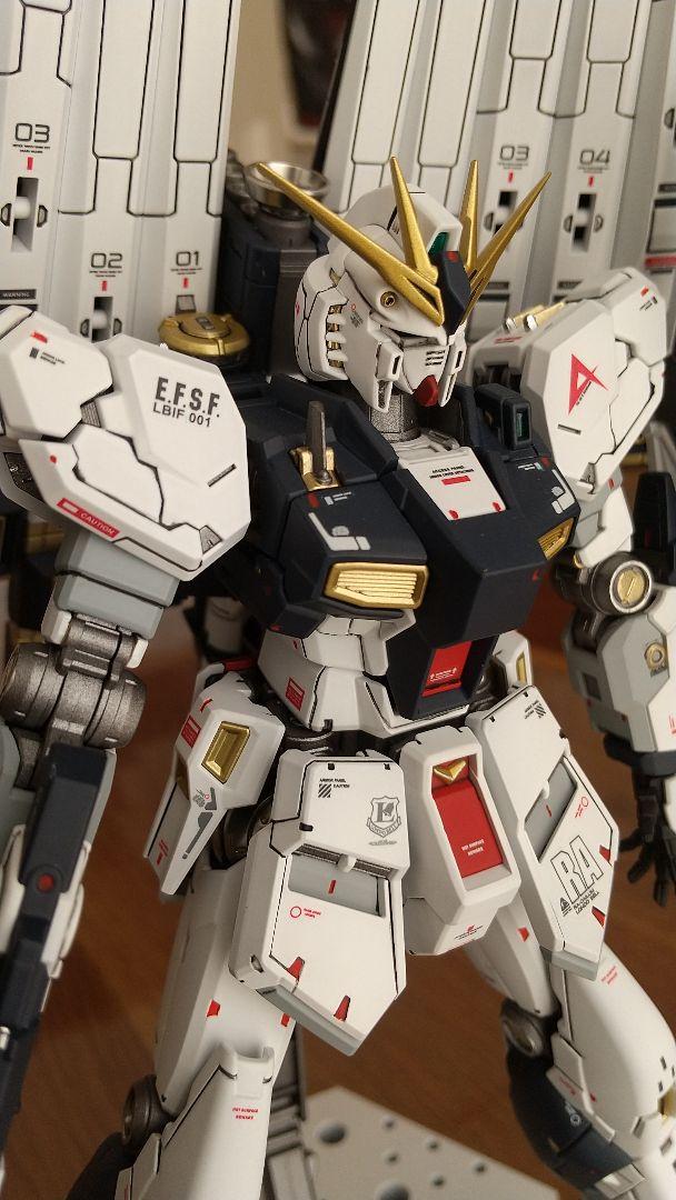 RGニューガンダム 全塗装   RG νガンダムプラモデル