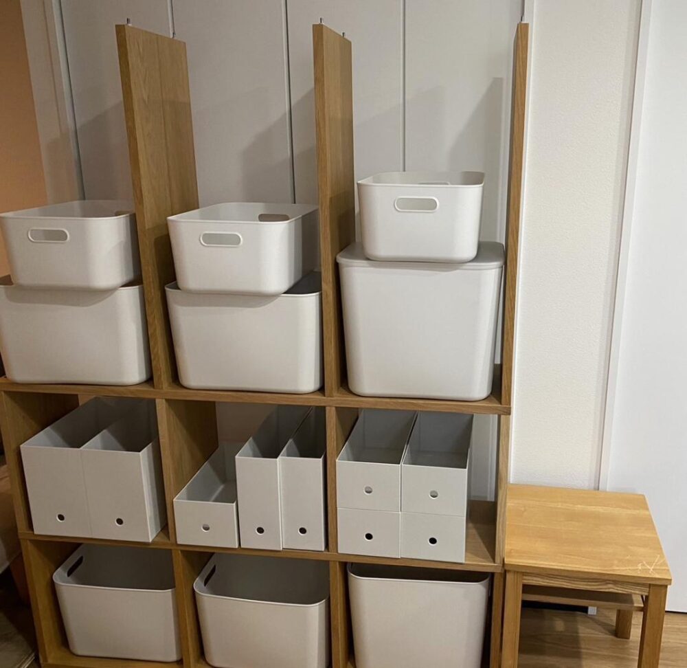 無印良品　スタッキングシェルフ　ファイルボックス  やわらかポリエチレンケース