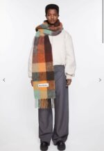 Acne Studios マルチカラーチェックマフラー アクネ