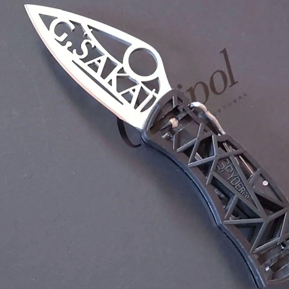 【Spyderco 】スパイダルコ 折りたたみナイフ G.SAKAI スケルトン