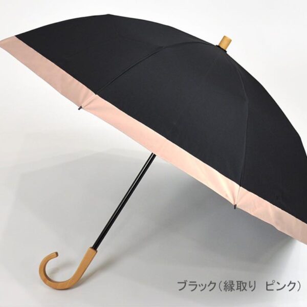 芸能人愛用完全遮光日傘　サンバリア100 2段折  コンビ　ブラック