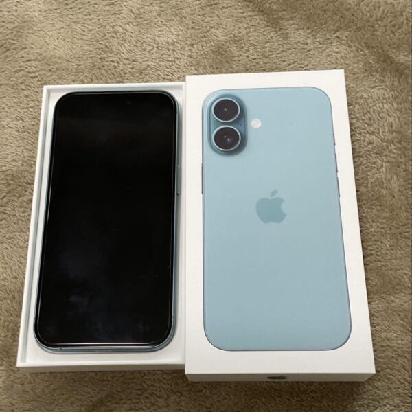 極美品 iPhone16 ティール 128G SIMフリー