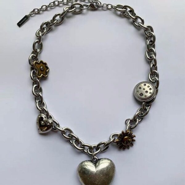 数量限定　delivery Heart chain necklace