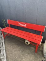 引き取り限定　コカコーラ　CocaCola ベンチ 　アルミベンチ　今週末迄価格