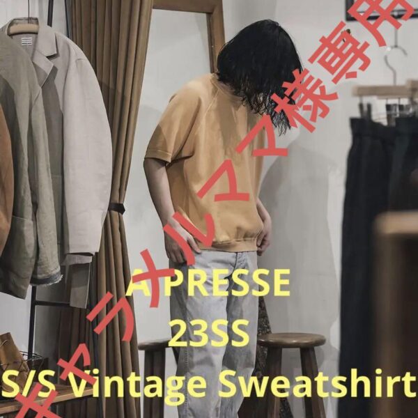 A.PRESSE  23SS  S/S Vintage Sweatshirt