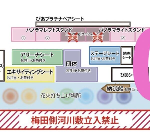 大阪 なにわ淀川花火大会 有料 協賛観覧席 チケット ローチケシート 2枚セット