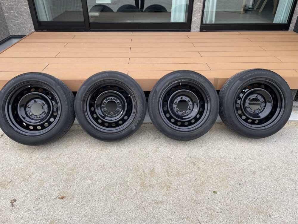 トヨタ　fjクルーザー　ハイエース　鉄チンホイール