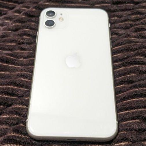 iPhone 11 ホワイト 64 GB SIMフリー　おまけ付　割れ無し　美品