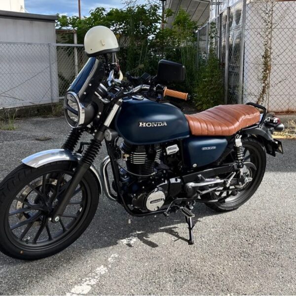 HONDA GB350 カスタムシート　タックロール　ゲルザブ