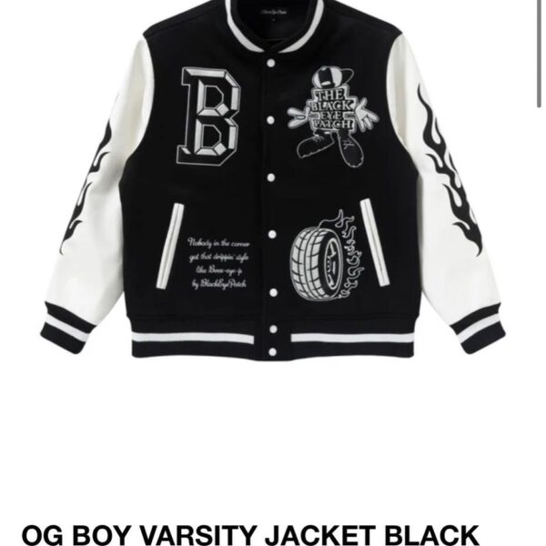 black eye patch VARSITY JACKET  スタジャン
